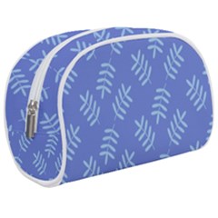 Leaves Ferns Blue Pattern Makeup Case (medium) by Vaneshart