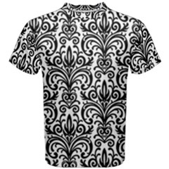 Overlay Transparent Pattern Men s Cotton Tee by Vaneshart