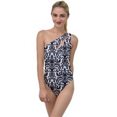 Overlay Transparent Pattern To One Side Swimsuit by Vaneshart