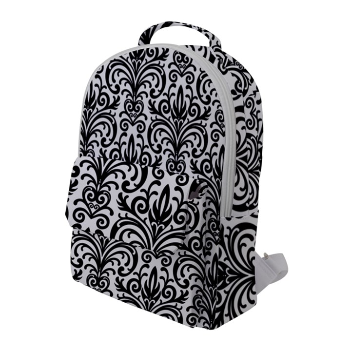 Overlay Transparent Pattern Flap Pocket Backpack (Large)