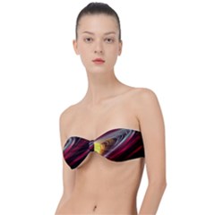 Circle Background Red Dark Bokeh Classic Bandeau Bikini Top 