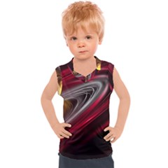 Circle Background Red Dark Bokeh Kids  Sport Tank Top