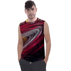 Circle Background Red Dark Bokeh Men s Regular Tank Top by Vaneshart