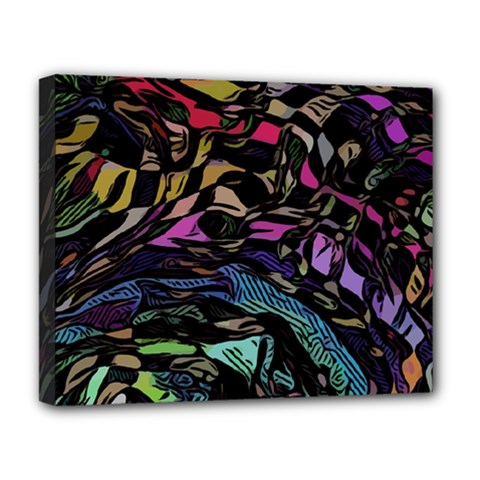 Background Drawing Colorful Pattern Deluxe Canvas 20  X 16  (stretched) by Vaneshart