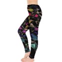 Background Drawing Colorful Pattern Leggings  View3