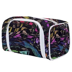 Background Drawing Colorful Pattern Toiletries Pouch