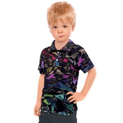 Background Drawing Colorful Pattern Kids  Polo Tee