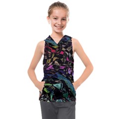 Background Drawing Colorful Pattern Kids  Sleeveless Hoodie