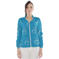 Bubble Group Pattern Abstract Women s Windbreaker