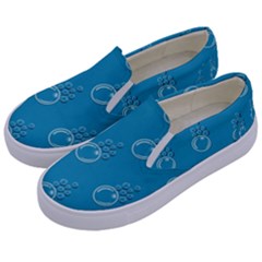 Bubble Group Pattern Abstract Kids  Canvas Slip Ons by Vaneshart