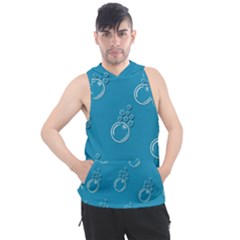 Bubble Group Pattern Abstract Men s Sleeveless Hoodie