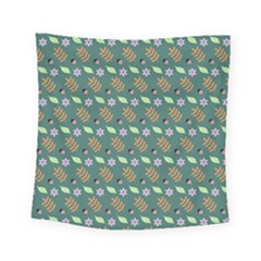 Nature Pattern Spring Green Square Tapestry (small) by Vaneshart