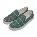 Nature Pattern Spring Green Women s Canvas Slip Ons View2