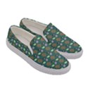 Nature Pattern Spring Green Women s Canvas Slip Ons View3