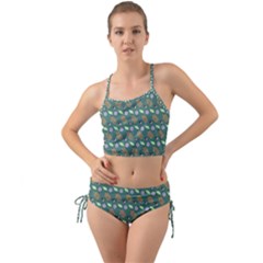 Nature Pattern Spring Green Mini Tank Bikini Set by Vaneshart