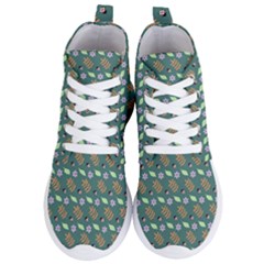 Nature Pattern Spring Green Women s Lightweight High Top Sneakers by Vaneshart