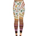 Floral Background Abstract Pattern Inside Out Leggings View2