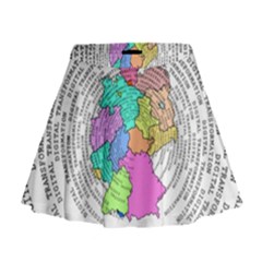 Digitization Transformation Germany Mini Flare Skirt by Vaneshart