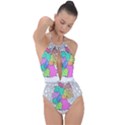 Digitization Transformation Germany Plunge Cut Halter Swimsuit View1