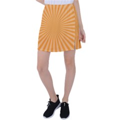 Background Graphic Modern Orange Tennis Skirt