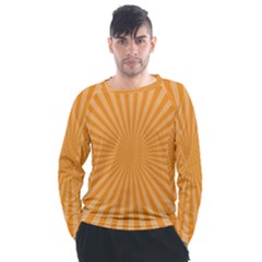 Background Graphic Modern Orange Men s Long Sleeve Raglan Tee