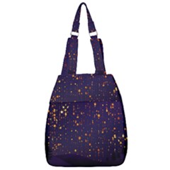 Christmas Background Star Center Zip Backpack