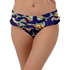 Fish Background Abstract Animal Frill Bikini Bottom by Vaneshart