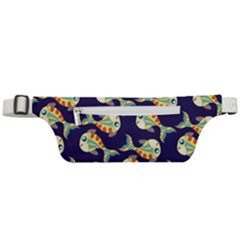 Fish Background Abstract Animal Active Waist Bag