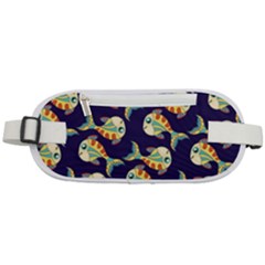 Fish Background Abstract Animal Rounded Waist Pouch