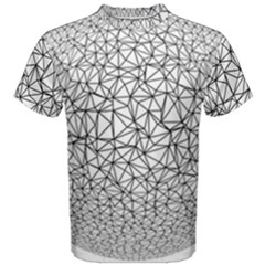 Triangle Poly Low Poly Background Men s Cotton Tee by Vaneshart