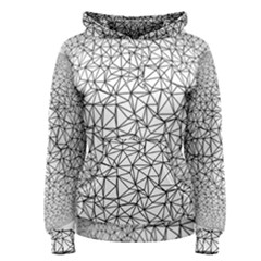 Triangle Poly Low Poly Background Women s Pullover Hoodie by Vaneshart