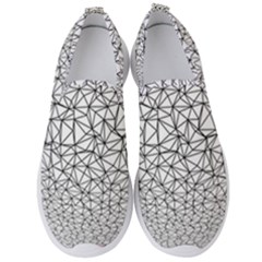 Triangle Poly Low Poly Background Men s Slip On Sneakers by Vaneshart