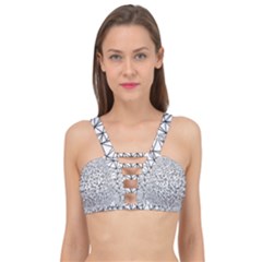 Triangle Poly Low Poly Background Cage Up Bikini Top