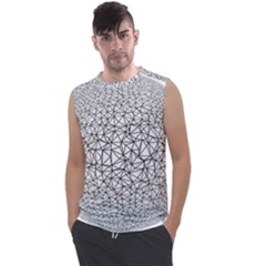 Triangle Poly Low Poly Background Men s Regular Tank Top