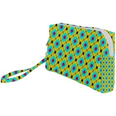 Pattern Tiles Square Design Modern Wristlet Pouch Bag (small) by Vaneshart