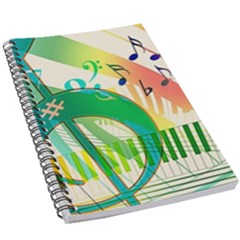 Music Piano Treble Clef Clef 5 5  X 8 5  Notebook by Vaneshart