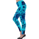 Social Media Smartphone Monitor Lightweight Velour Leggings View3