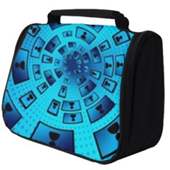 Social Media Smartphone Monitor Full Print Travel Pouch (big) by Vaneshart