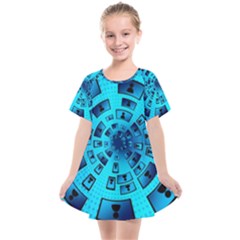 Social Media Smartphone Monitor Kids  Smock Dress by Vaneshart