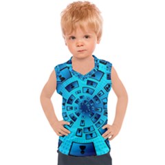 Social Media Smartphone Monitor Kids  Sport Tank Top