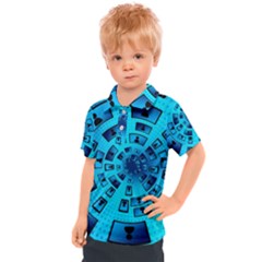 Social Media Smartphone Monitor Kids  Polo Tee