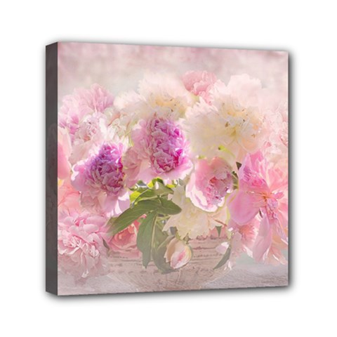 Nature Landscape Flowers Peonie Mini Canvas 6  X 6  (stretched) by Vaneshart