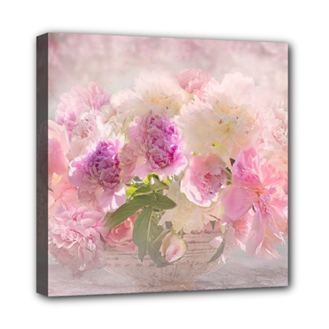 Nature Landscape Flowers Peonie Mini Canvas 8  X 8  (stretched) by Vaneshart