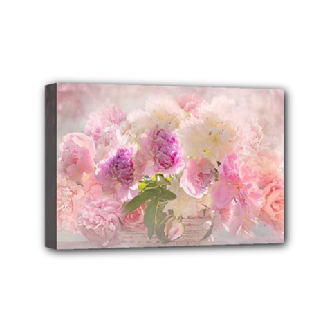 Nature Landscape Flowers Peonie Mini Canvas 6  X 4  (stretched) by Vaneshart