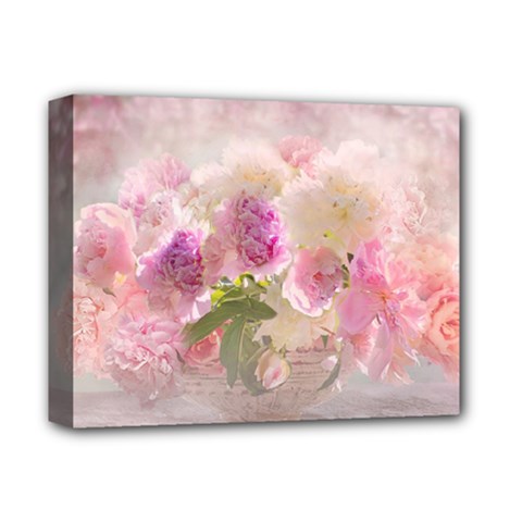 Nature Landscape Flowers Peonie Deluxe Canvas 14  X 11  (stretched) by Vaneshart