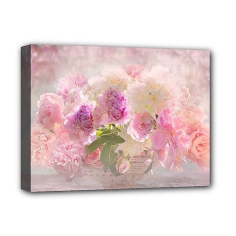 Nature Landscape Flowers Peonie Deluxe Canvas 16  X 12  (stretched)  by Vaneshart