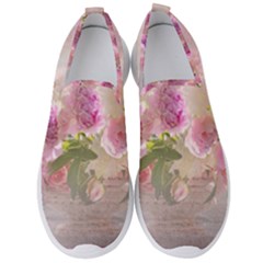 Nature Landscape Flowers Peonie Men s Slip On Sneakers by Vaneshart