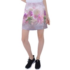 Nature Landscape Flowers Peonie Tennis Skirt