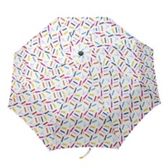 Sprinkles Flat Design Patter Food Folding Umbrellas by Vaneshart