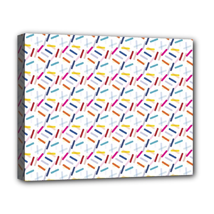 Sprinkles Flat Design Patter Food Deluxe Canvas 20  x 16  (Stretched)